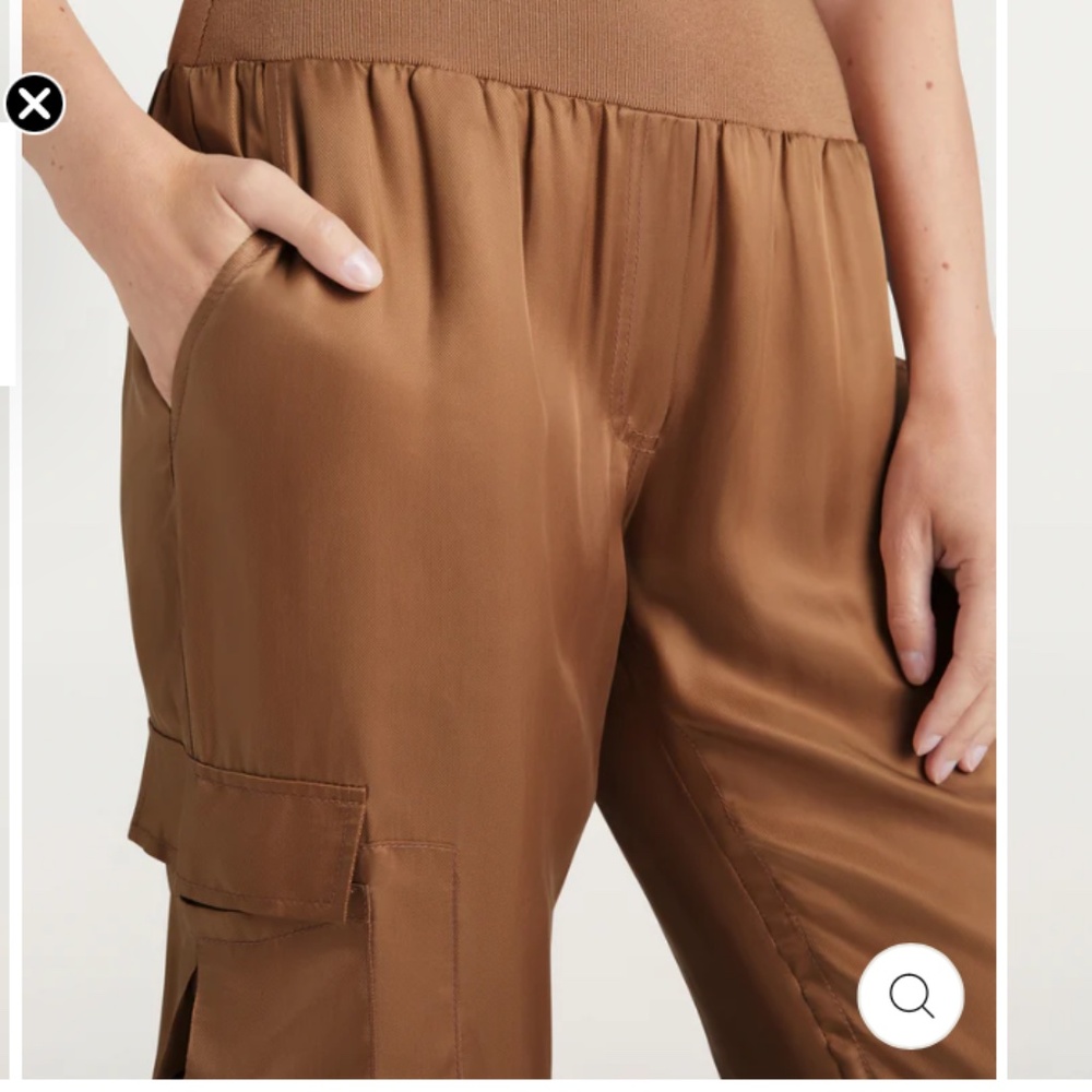Satin Cargo Jogger, Small - Picture 2 of 8
